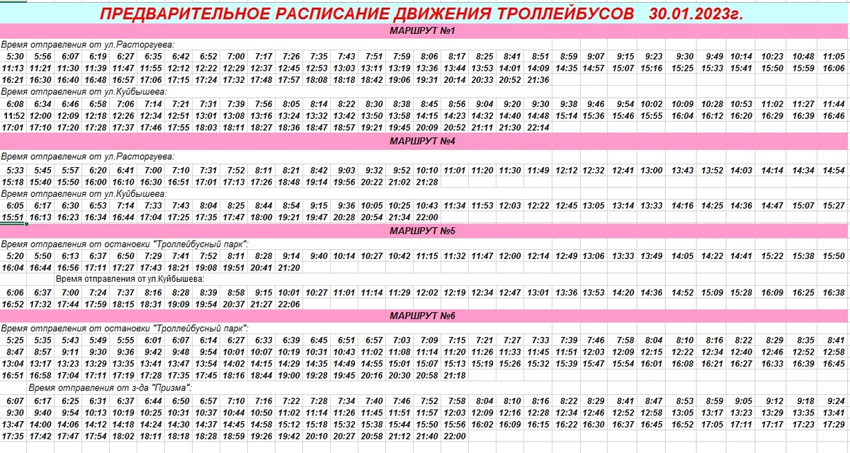 Расписание троллейбусов 2023 год. Расписание троллейбуса 6 Балаково. Расписание троллейбусов Березники. Расписание 1 троллейбуса Ярославль. Расписание 4 троллейбуса Мурманск.