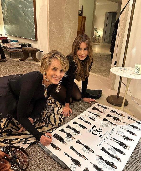     София Вергара и Шэрон Стоун