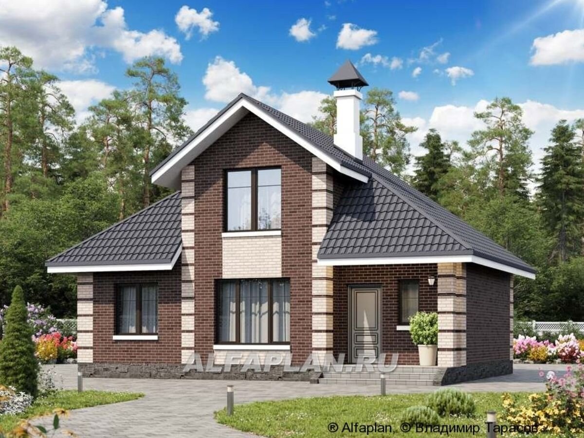 НА СЛАЙД-ШОУ 6 ФОТО: Проект загородного дома "Замечательный сосед" 410А