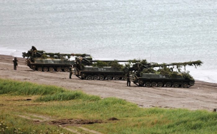 Минобороны РФ. Российские военные учения на Курилах