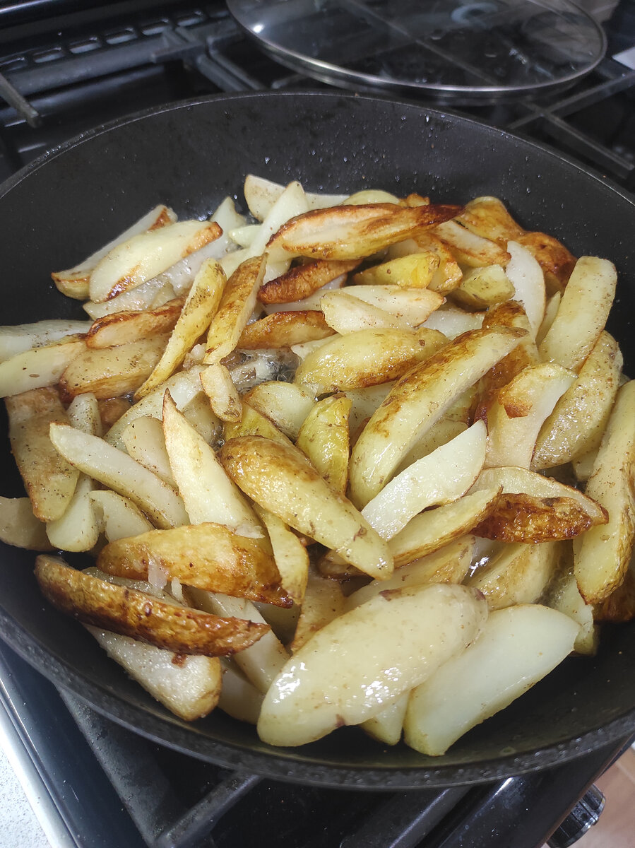 как пожарить румяную картошечку