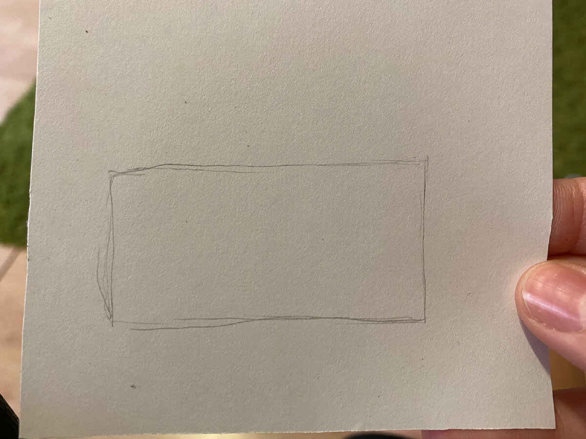 Для начала нарисуй прямоугольник