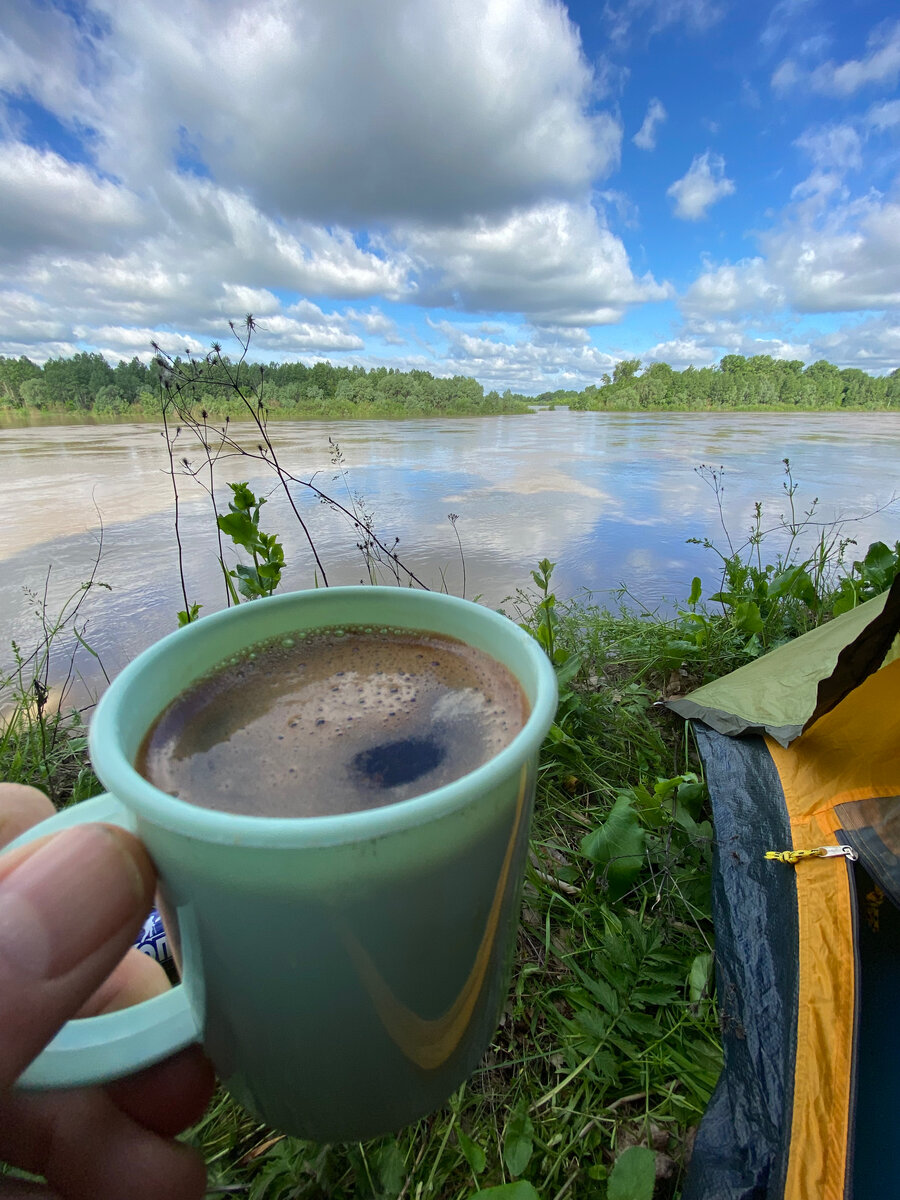 Река Белая недалеко от Уфы. Прекрасный вид.