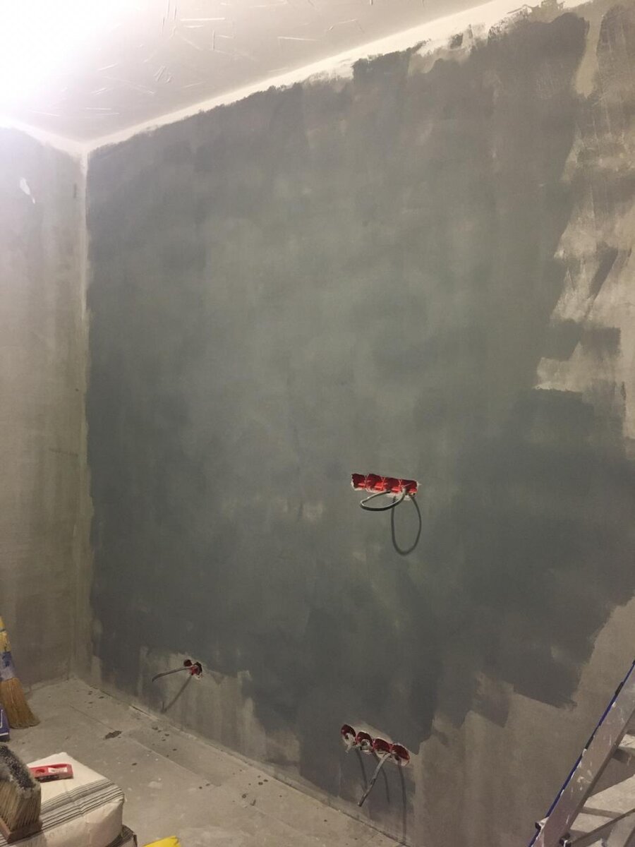 Стены в процессе