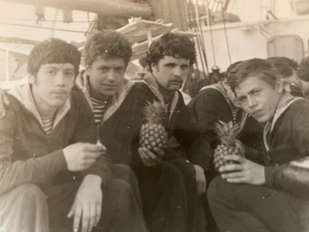 Слева направо: Гура М., Логинов И., Масалытин В., Дрембач Н. 1984 год.