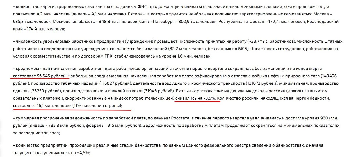 Это не исследование Росстата, а выдержка из официального доклада Федерации независимых профсоюзов России (ФНПР).
