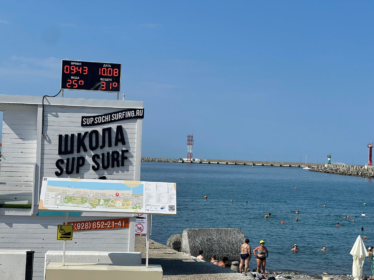Панорама: Маяк, пляж, Краснодарский край, Сочи, микрорайон Центральный - Яндекс 