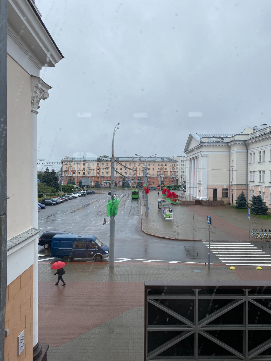 Вид из здания жд-вокзала