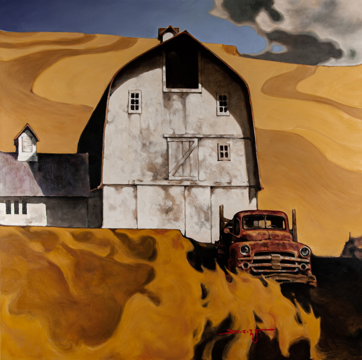 HEARTLAND Холст, масло, 72 x 72 PATRICIA ROVZAR GALLERY