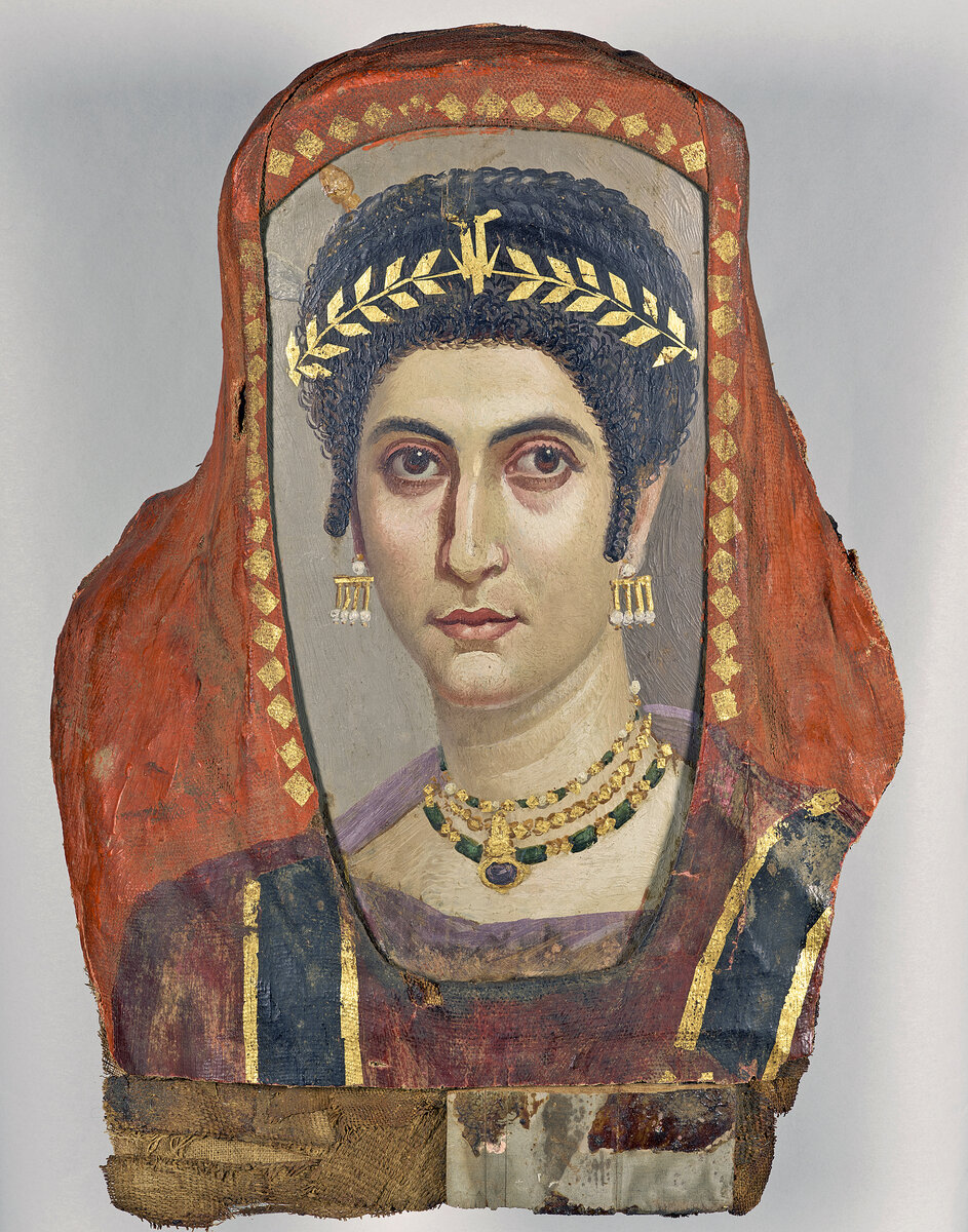 Портрет женщины по имени Исидора из Анкиронполис , 100–110 гг. н.э., Гетти Вилла