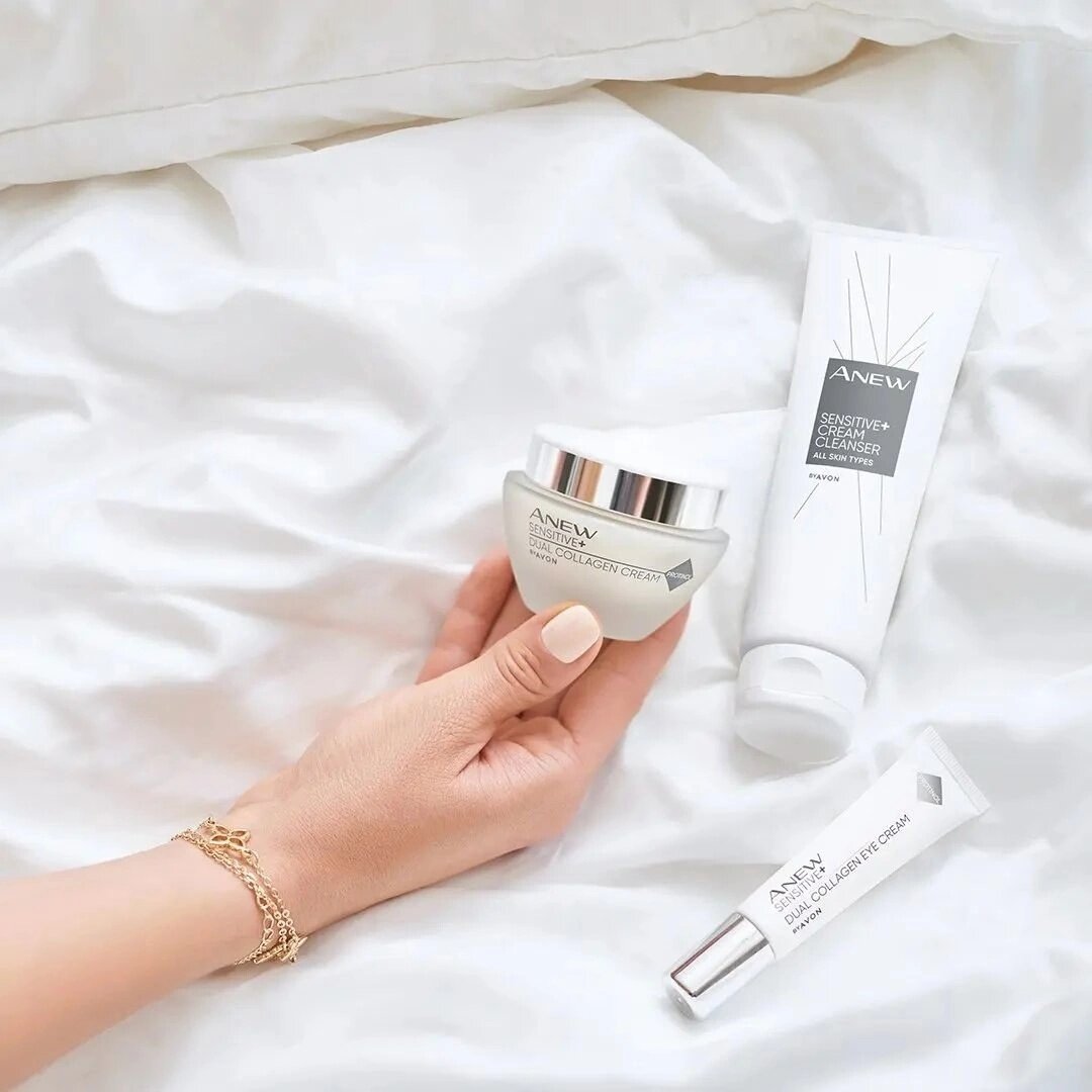 Крем для лица "Сенситив+восстановление коллагена" от Avon, 50 мл