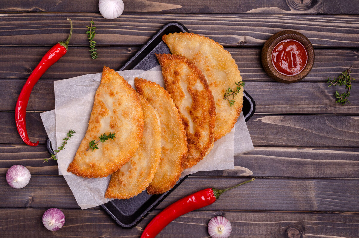 Чебуреки на кефире