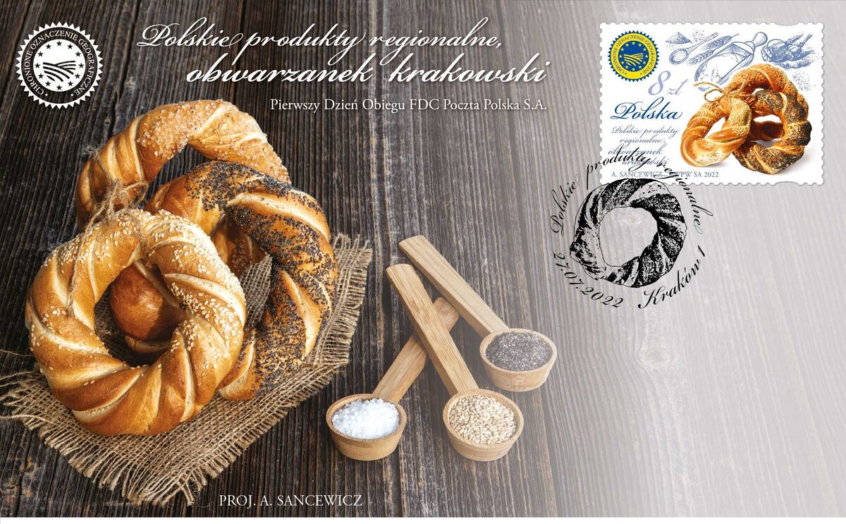 Обважанек, бейгл, претцель. Польша 2022 год