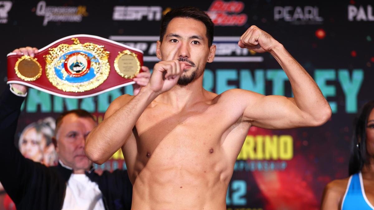    Боксер Жанибек Алимханулы:Mikey Williams/Top Rank Inc via Getty Images