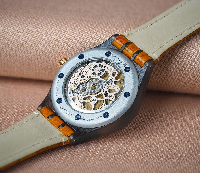 Swatch Diaphane One Turning Gold. Haute Horlogerie