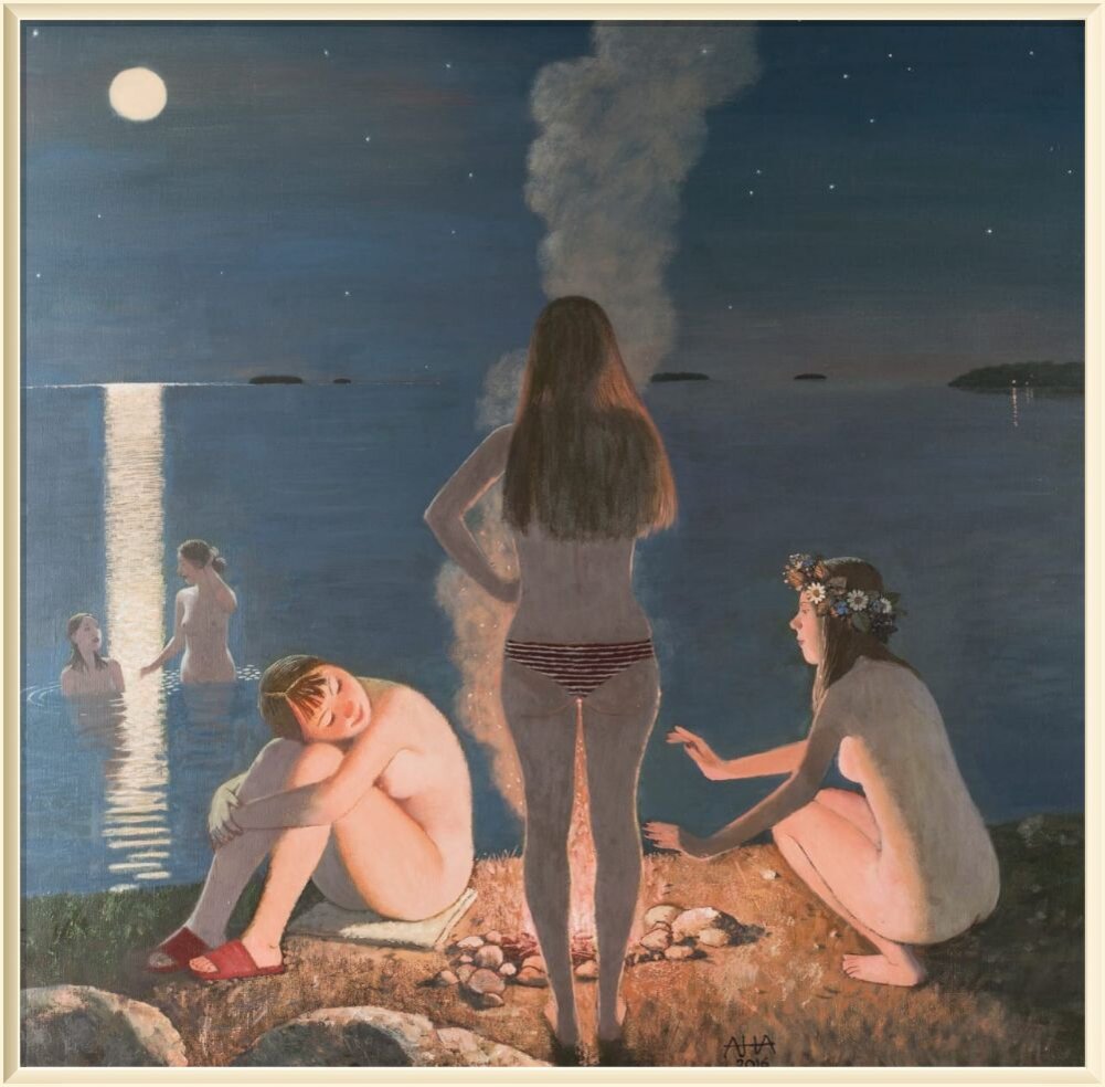   ©   Андрей Аверьянов / Andrey Averyanov День Ивана Купалы, 2016, 90*90 см, холст/масло