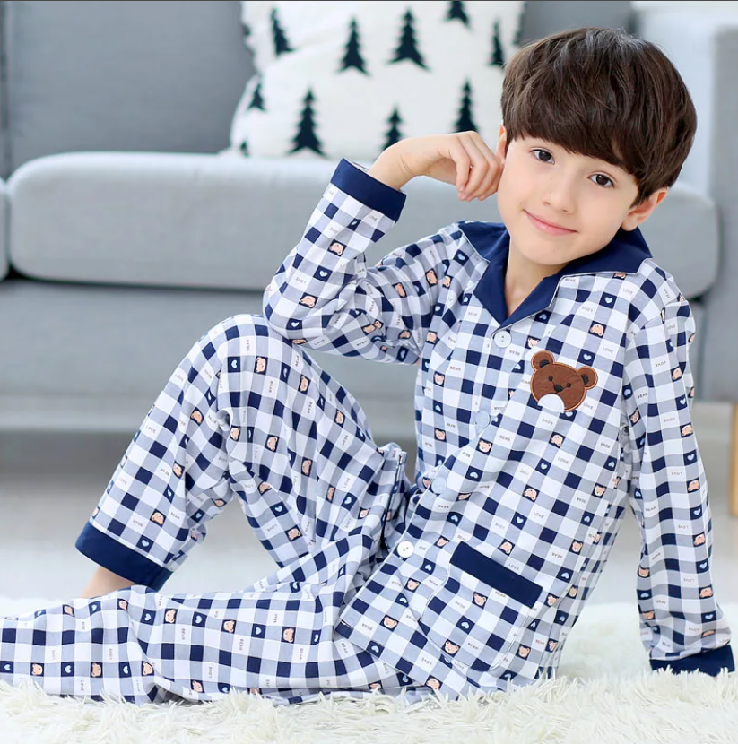 Детская пижама для мальчика из фланели | Детские пижамы, Пижама, Выкройка пижамы