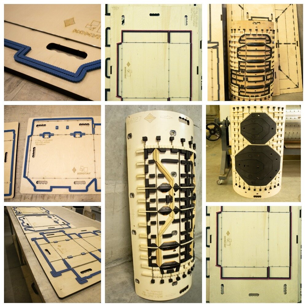 Вырубная оснастка производства "Комупак" 