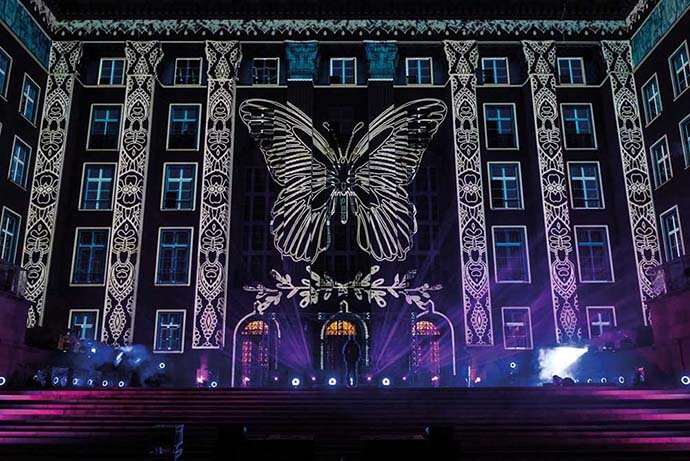 Проекционный медиафасад