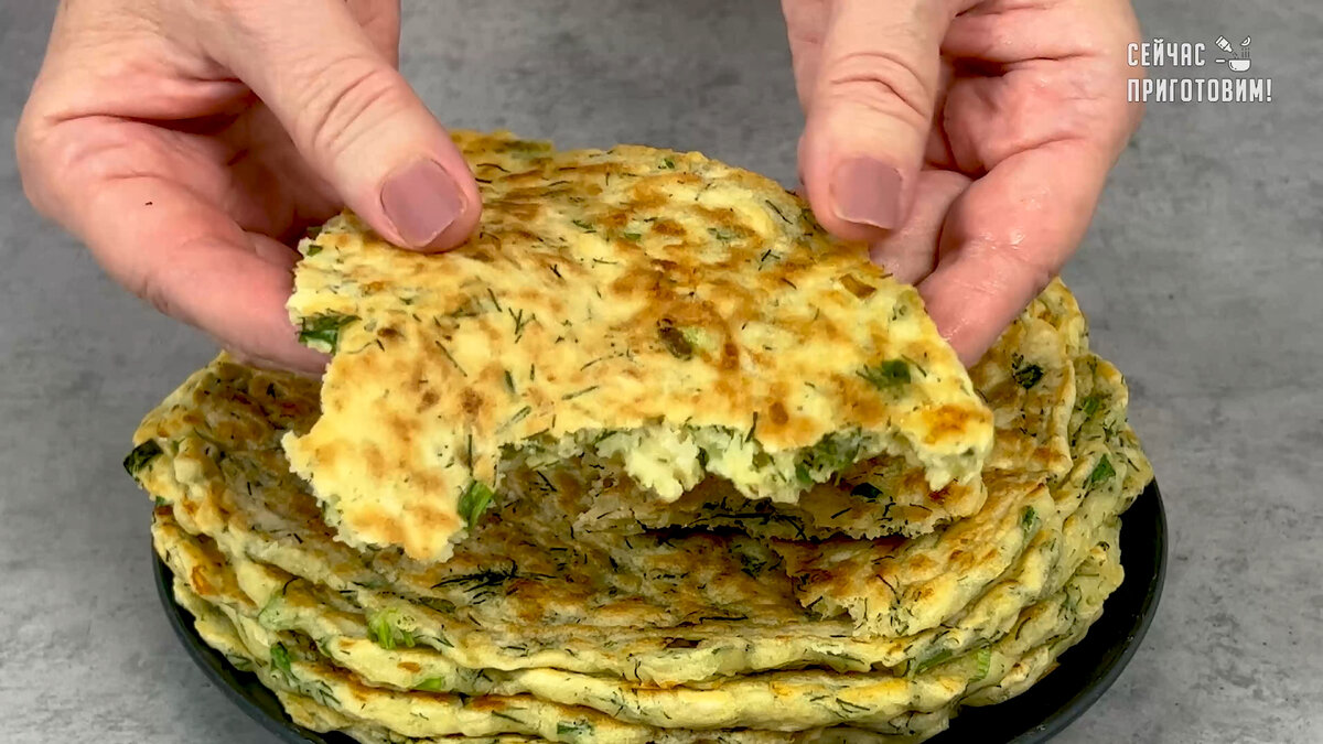 Лепешки получаются очень вкусные с хрустящей корочкой, а по вкусу как ...