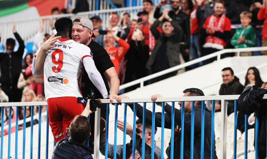    Бальде уже стал для фанатов «Спартака» своим. Фото: телеграм-канал ФК «Спартак»