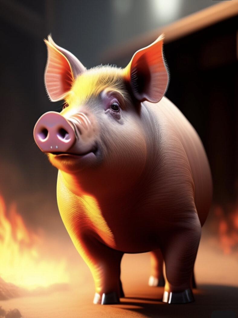 Давным-давно, в мире волшебства и чудес, жила-была свинья по имени Порки. Порки жил простой жизнью на маленькой ферме, но у него было большое сердце и любовь помогать другим.

Однажды в соседнем городе было совершено ужасное преступление, и полиция изо всех сил пыталась раскрыть это дело. Порки услышал о ситуации и решил предложить свою помощь. Он знал, что, возможно, у него нет силы или скорости других животных, но он был умен и наблюдателен, и он думал, что сможет использовать свои уникальные навыки, чтобы помочь полиции.

Порки отправился в полицейский участок и предложил свои услуги. Сначала полиция скептически отнеслась к способностям Порки, но он быстро проявил себя, используя свое острое обоняние и острый ум, чтобы найти важнейшие улики.

С помощью Порки полиция смогла раскрыть дело и привлечь преступника к ответственности. Город был вне себя от радости, а Порки был провозглашен героем.

Полиция была настолько впечатлена вкладом Порки, что предложила ему работу полицейского консультанта. Порки принял предложение и работал с полицией еще над многими делами, используя свои навыки и интеллект, чтобы помогать раскрывать преступления и обеспечивать безопасность города.

Таким образом, история о том, как свинья помогла полиции, стала историей ума, храбрости и силы решимости, передаваемой из поколения в поколение. Говорили, что, применив немного магии, любой может изменить мир к лучшему, независимо от своего происхождения или способностей.