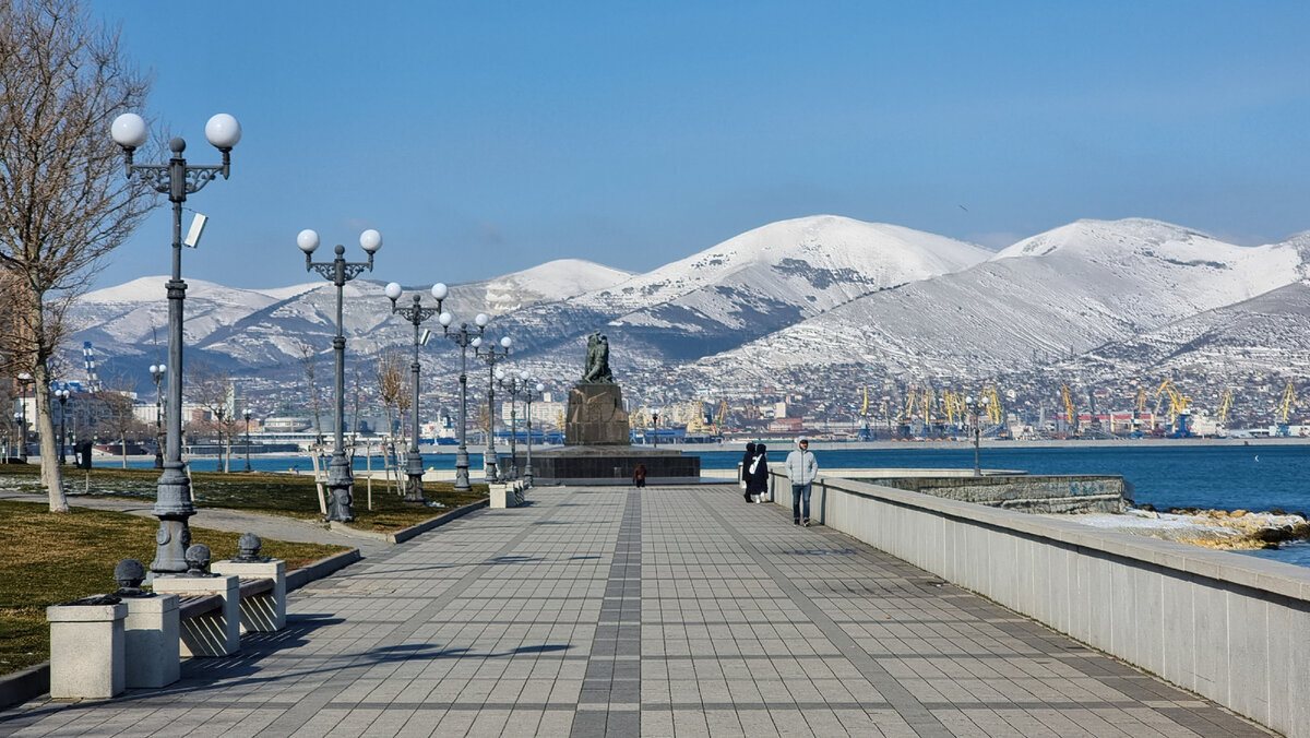 Зима в новороссийске фото