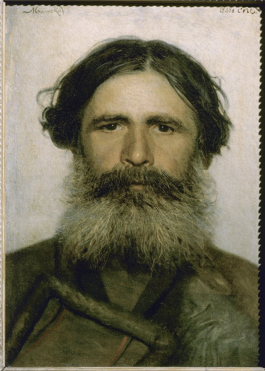 Портрет крестьянина (Мужской портрет). Вторая половина 1860-х. Источник: ru.wikipedia.org