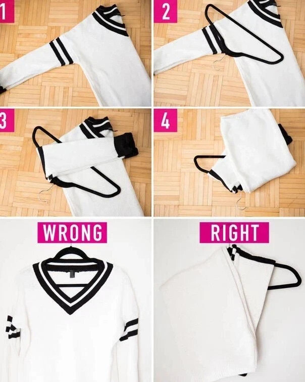 Способ хранения джемпера 