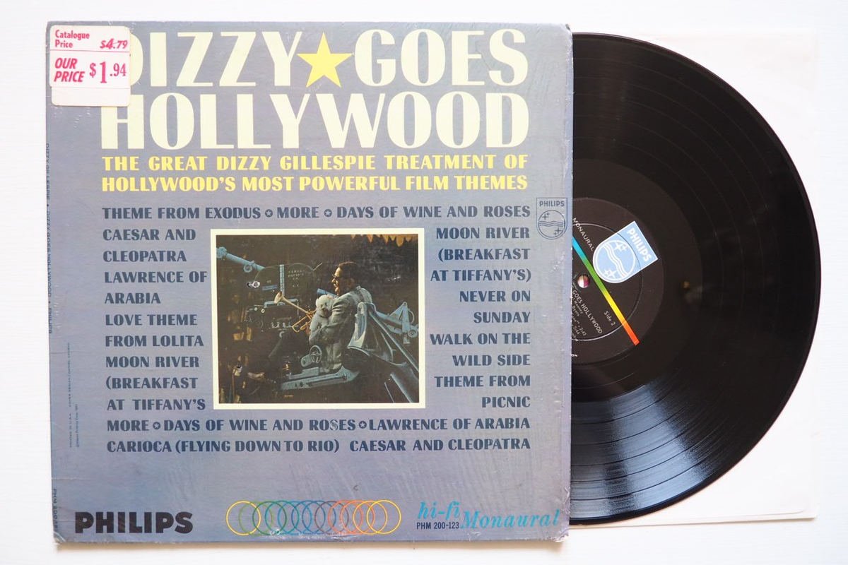 Альбом Диззи Гиллеспи 'Dizzy Goes To Hollywood', выпущенный в 1964 году лейблом Philips. Оригинальное американское издание в моно.