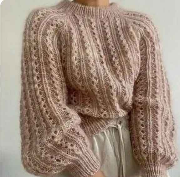 Мои любимые ажурные и объемные свитеры - делюсь своей подборкой идей для вязания