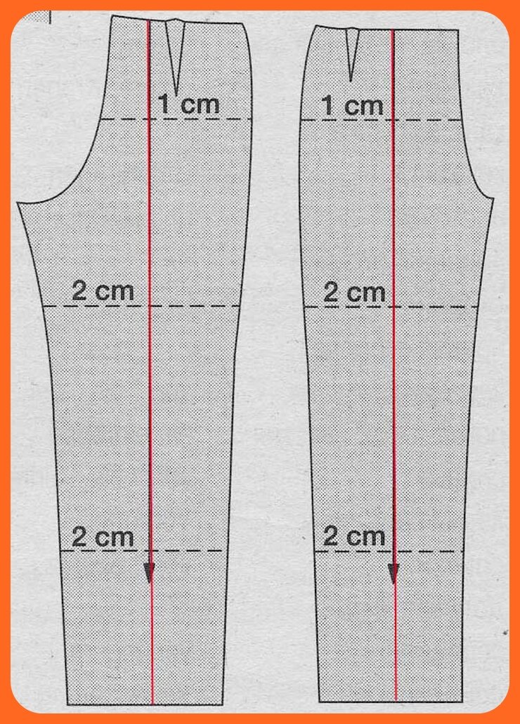 Как увеличить выкройку брюк до нужного размера?