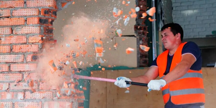 Ваш сосед что-то будет сверху ломать.