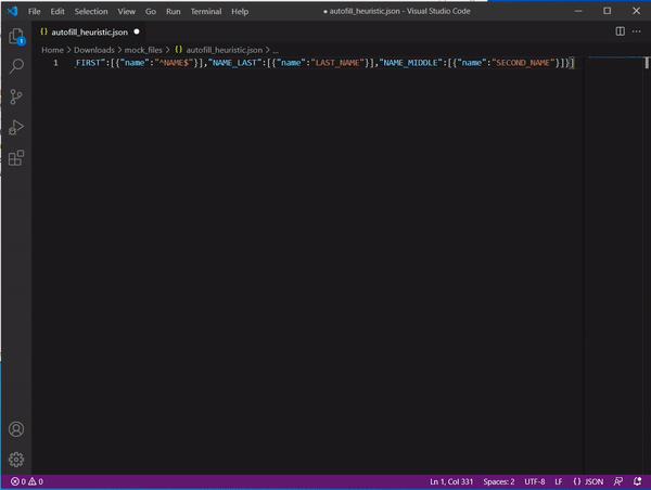 Форматирование минифицированного json
