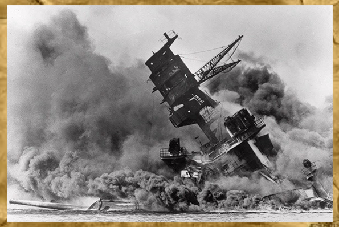 USS Arizona был одним из кораблей, подвергшихся бомбардировке во время первой волны атак на Перл-Харбор. 7 декабря 1941 года. Фото: USA Today.