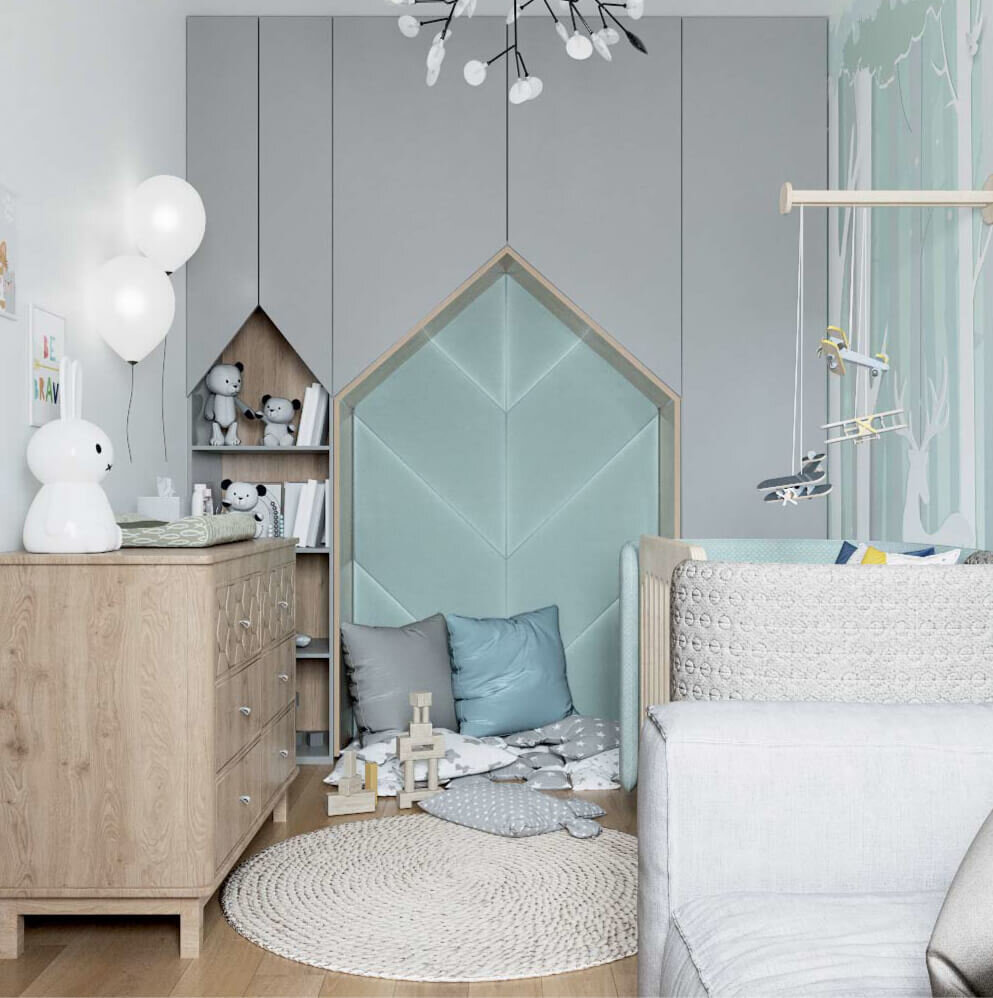 Игровая зона в нише шкафа