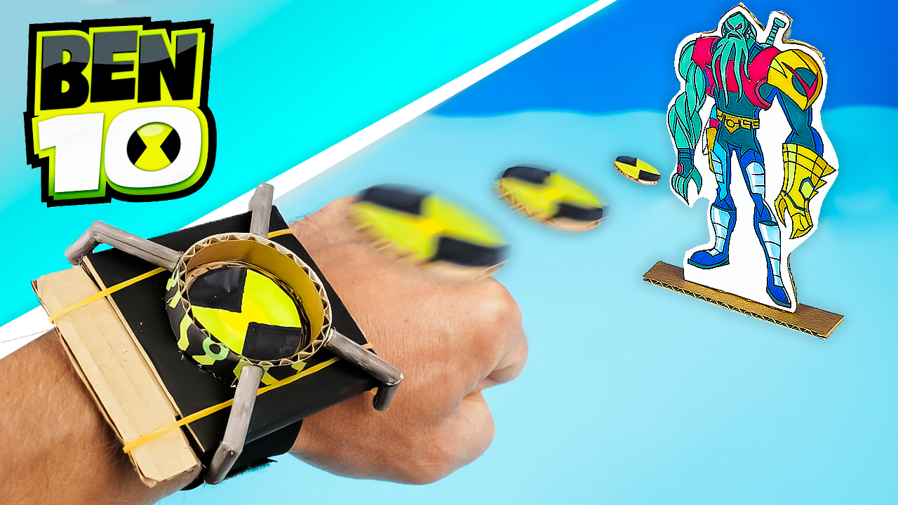 Бэн 10 Как сделать браслет омнитрикс из картона Поделки Diy Ben 10