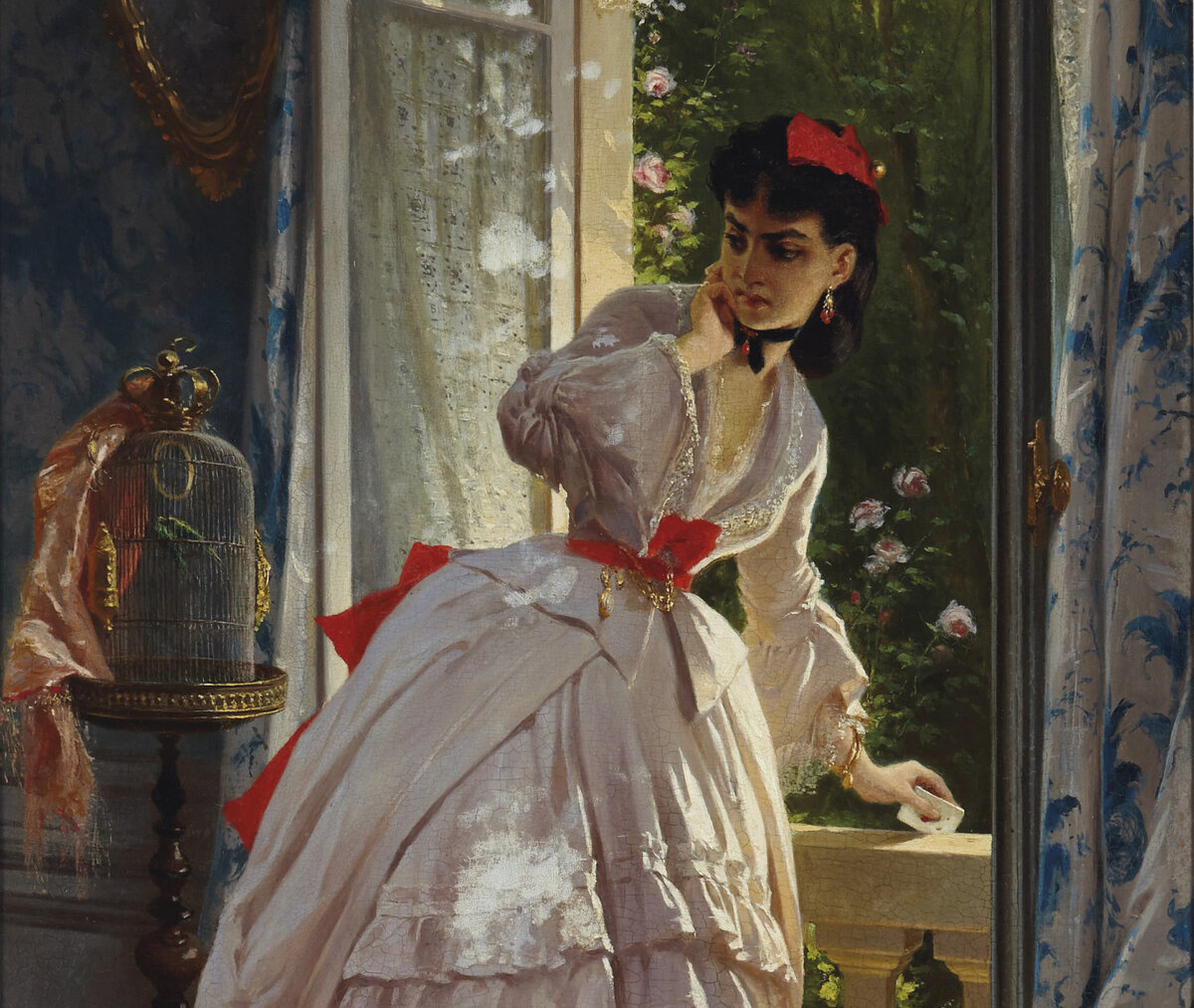 Пьер Франсуа Эжен Жиро «Тайное письмо», фрагмент