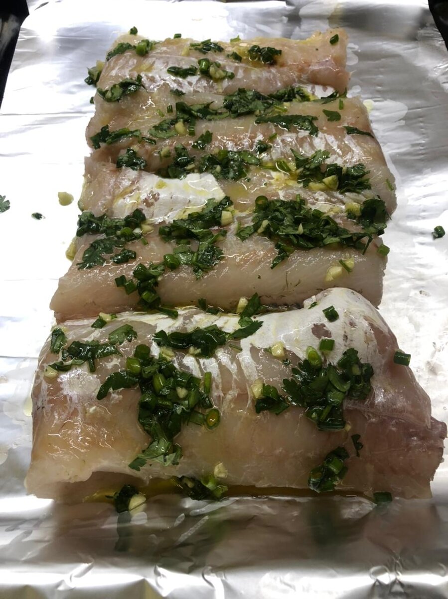 Треска в духовке 