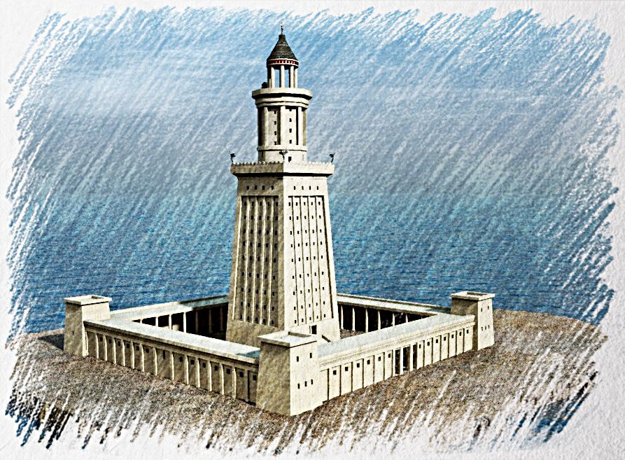 Александрийский маяк картинки для детей