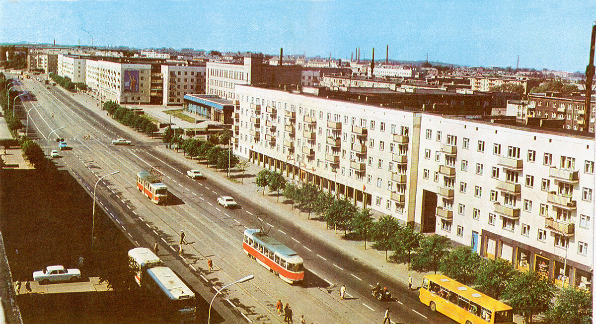 Калининград. Ленинский п-т. 80-е. https://transphoto.org/