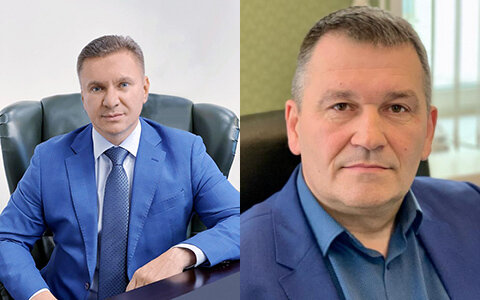 Гендиректор ГУП «Экотехпром» Д.В. Синельников    
и гендиректор ГУП «Экотехпром» В.Д. Зубок  📷
