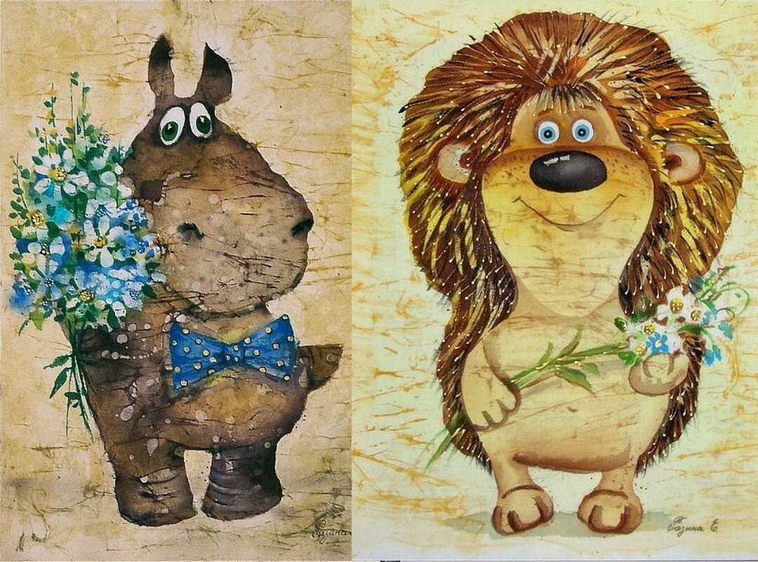 Батик Елены Разиной, источник liveinternet.ru