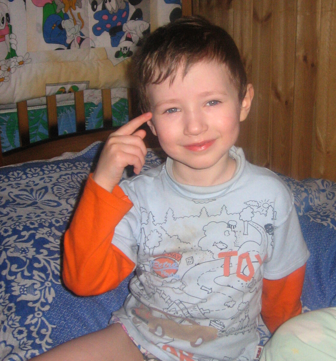 Федя во время болезни..