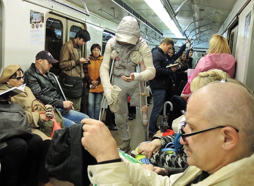 Калеки в метро