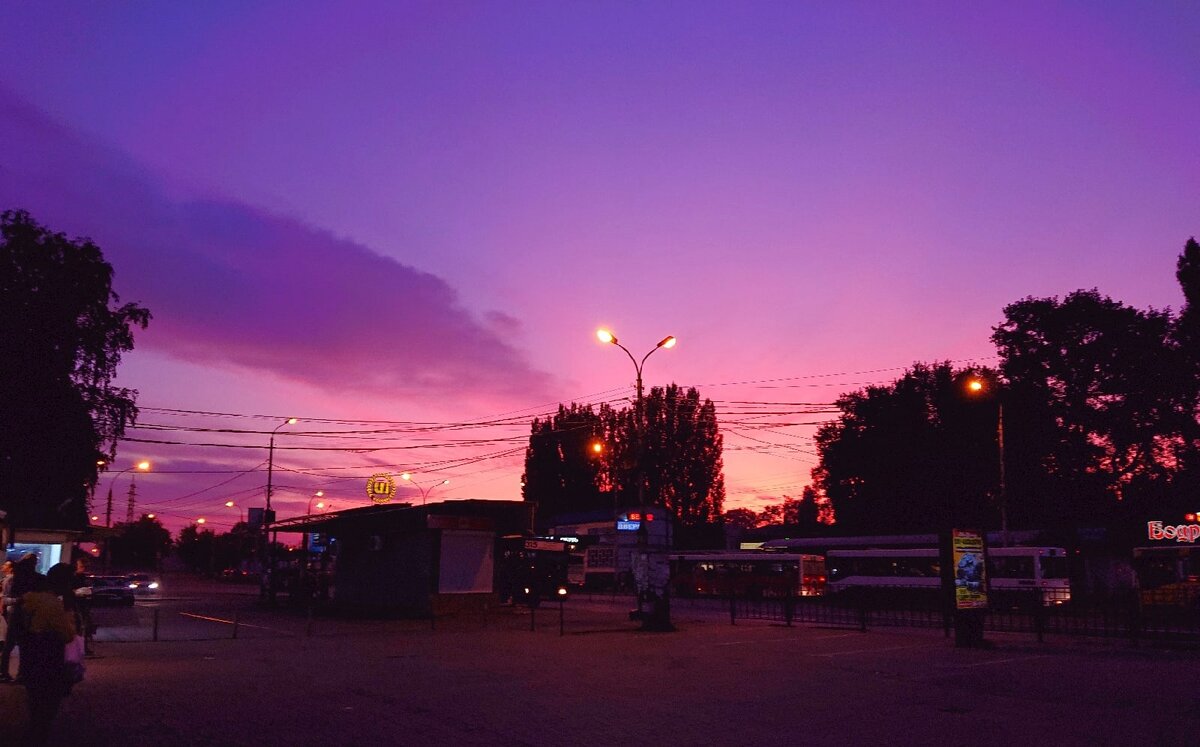 Розовый закат