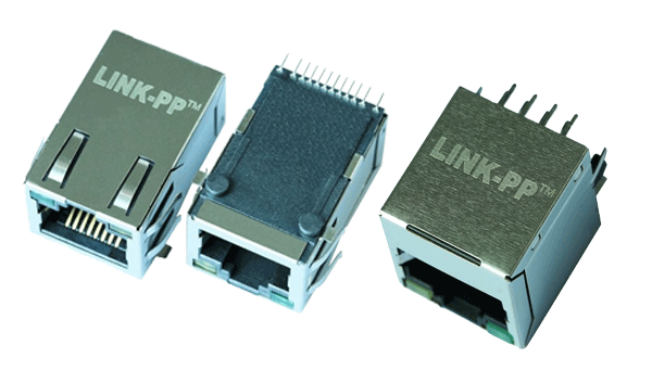 Рис. Модули RJ45 с интегрированным трансформатором от LINK-PP