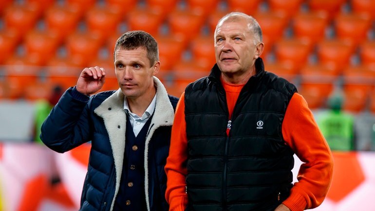    Виктор Гончаренко и Григорий Иванов.ФК «Урал»