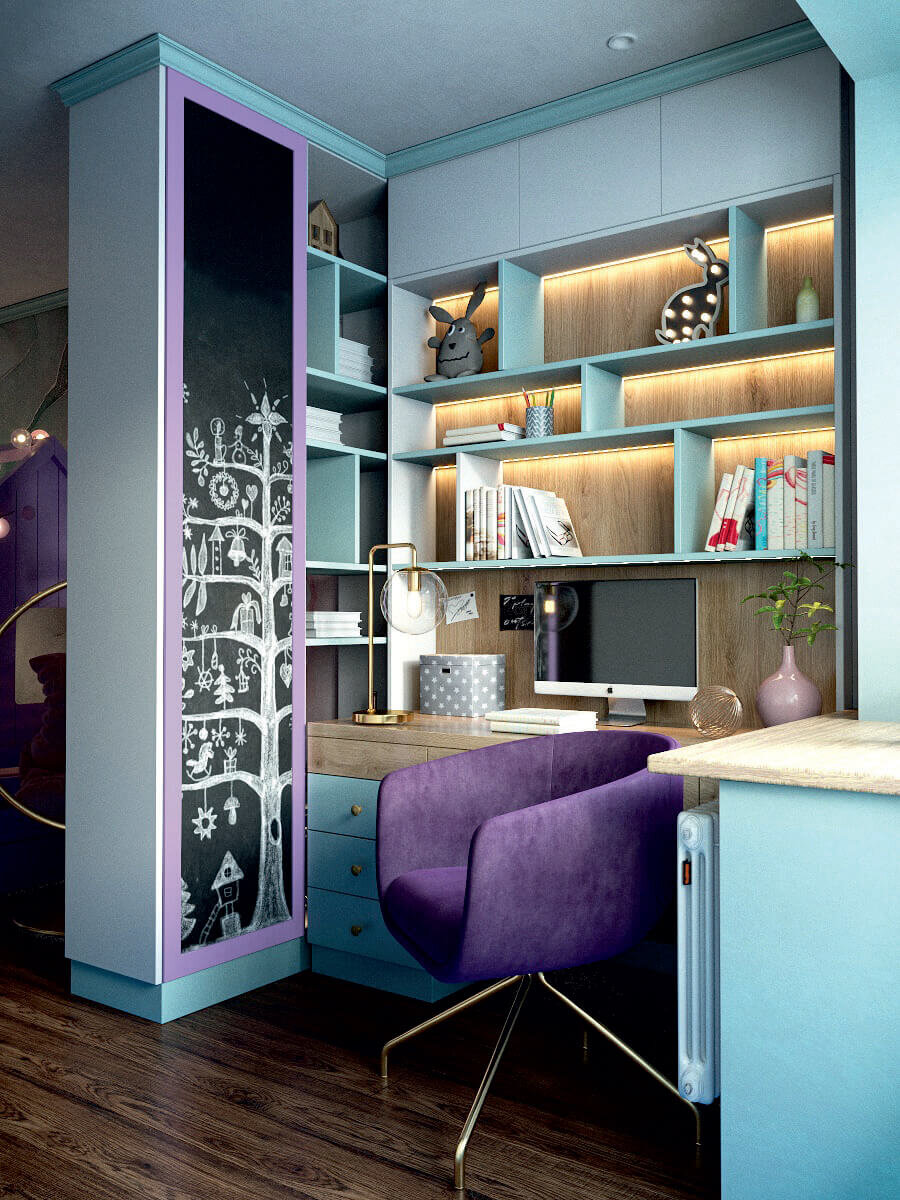 Дизайнерская мебель для учебной зоны фото 1