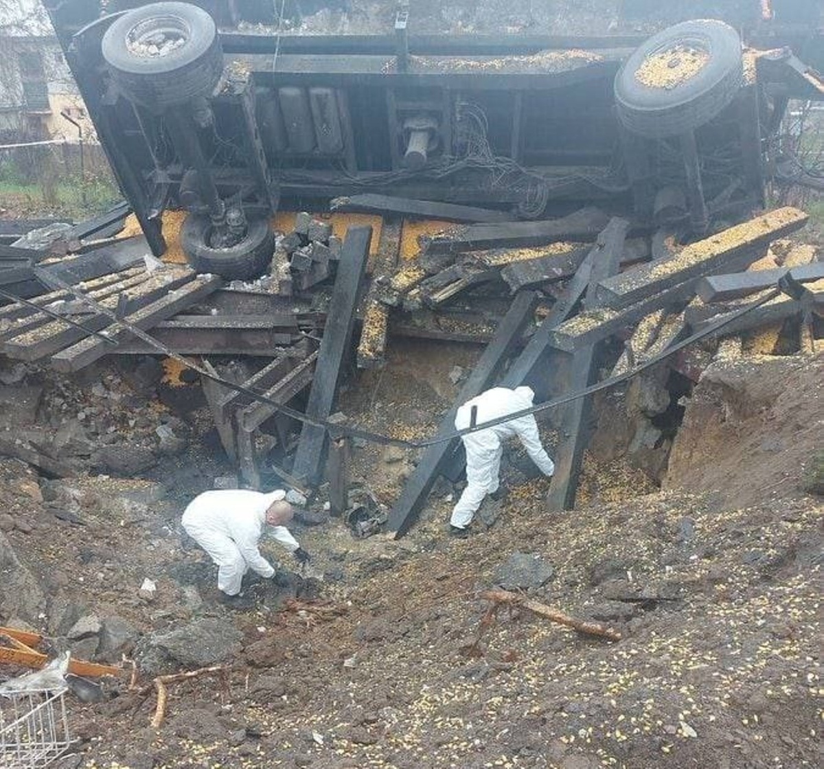 Места падения ракет ВСУ в Польше. Фото: телеграм Политика страны